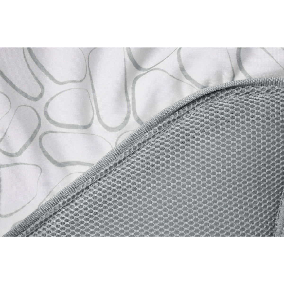 Ruffwear Swamp Cooler Zip Vest fabric detail showing wicking outer layer and mesh lining