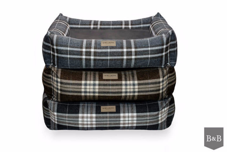 Bowl &amp; Bone Republic Scott Bed Brown, Dog Bed | Barks &amp; Bunnies