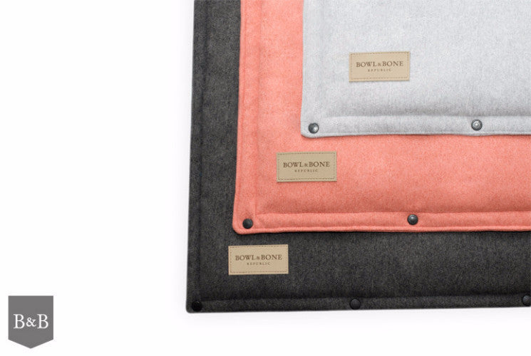 Bowl &amp; Bone Republic Loft Mat Grey, Travel Dog Bed | Barks &amp; Bunnies