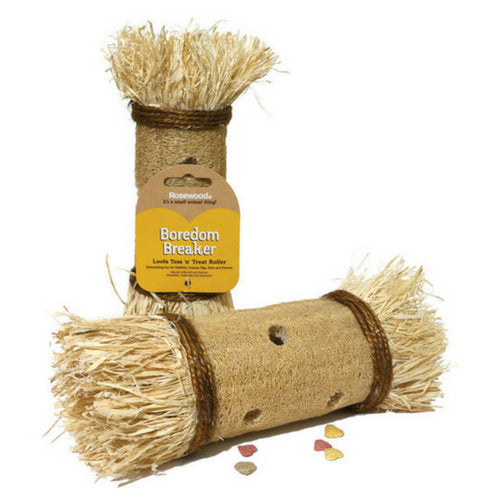 Rosewood Loofa Toss 'n' Treat Roller, Rabbit Toys | Barks &amp; Bunnies