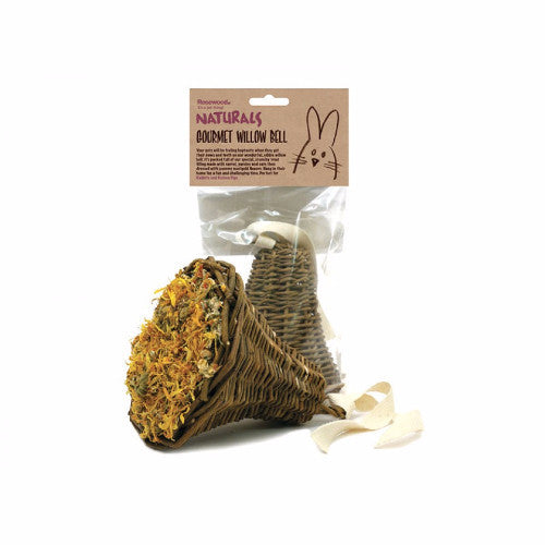 Rosewood Gourmet Willow Bell for Rabbits &amp; Guinea Pigs | Barks &amp; Bunnies